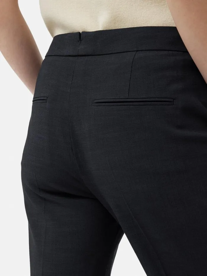 Jigsaw Short Crosshatch Mason Trouser Navy Women Suits and Tailoring