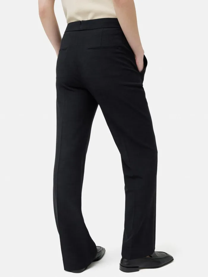 Jigsaw Short Crosshatch Mason Trouser Navy Women Suits and Tailoring