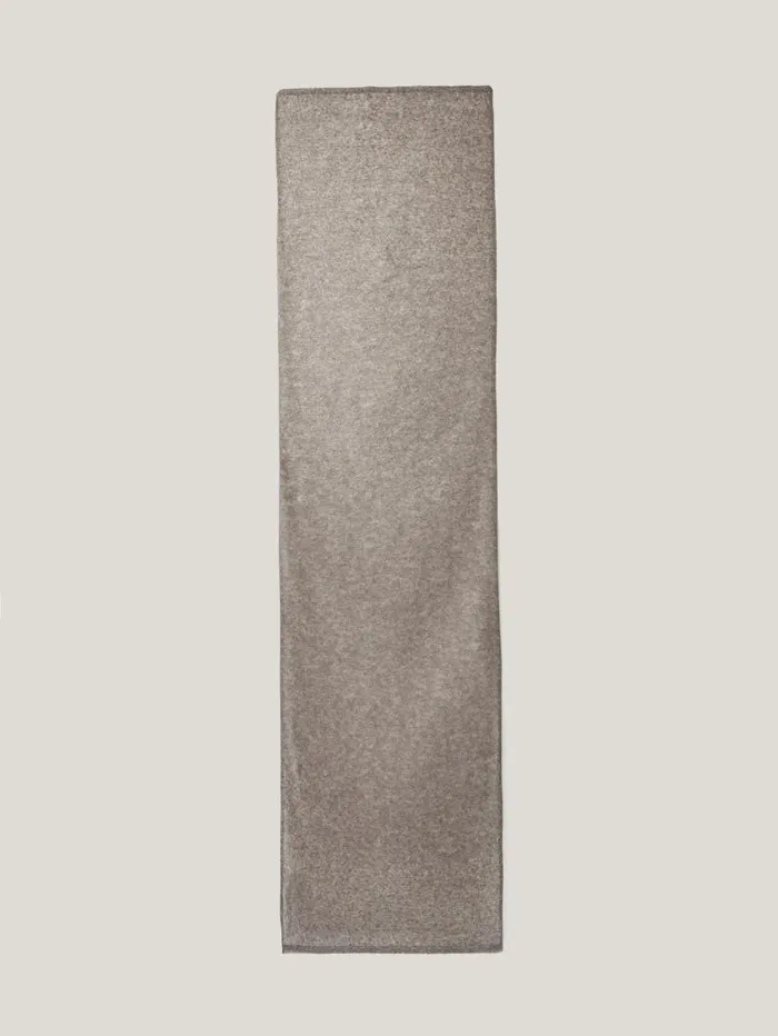 Jigsaw Soft Gauzy Knit Scarf Taupe Women Knitwear and Cashmere