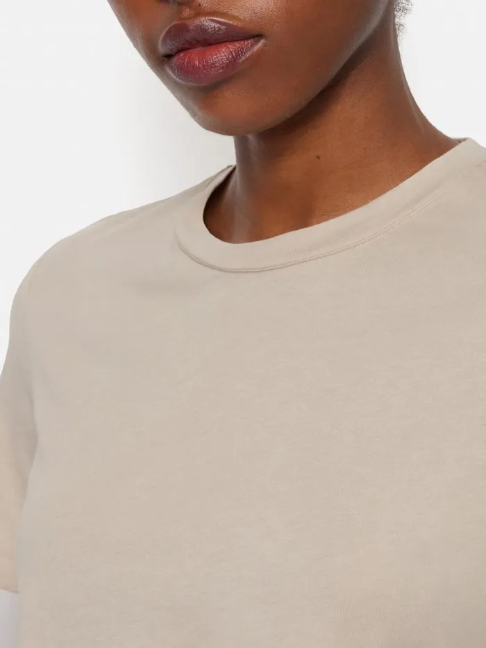 Jigsaw Supima Cotton Crew Neck Tee Ghost Women Shirts and Tops