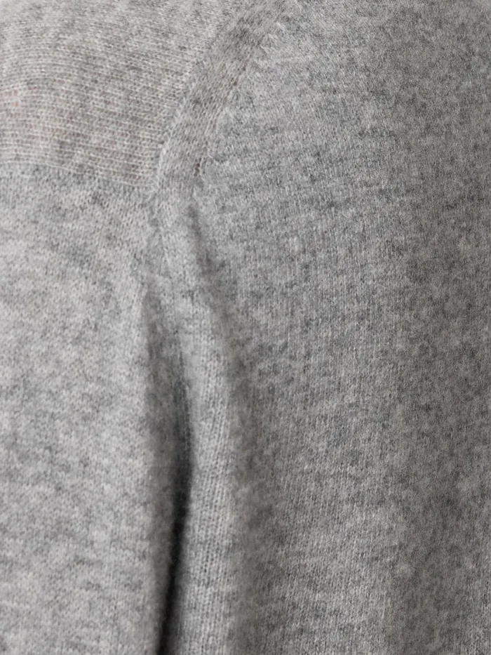 Jigsaw Wool Cashmere Blend Collar Jumper Light Grey Women Knitwear and Cashmere