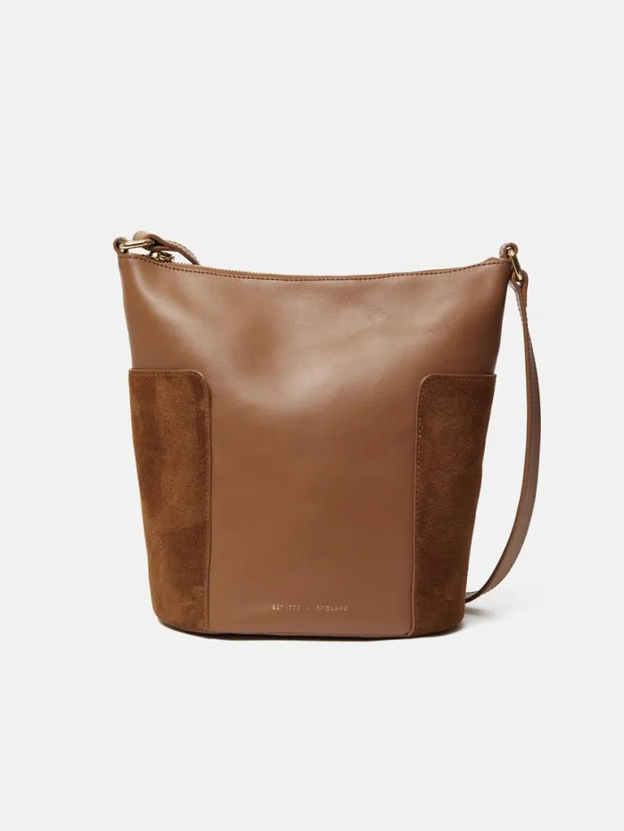 Jigsaw York Slouchy Bucket Bag Tan Women Bags