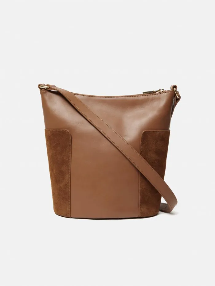 Jigsaw York Slouchy Bucket Bag Tan Women Bags