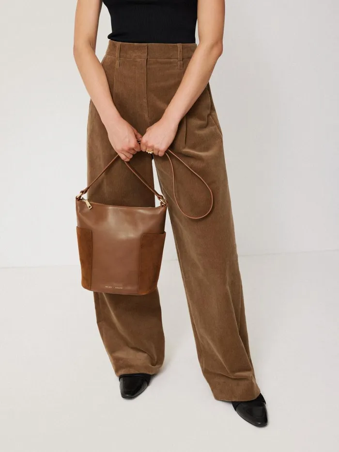 Jigsaw York Slouchy Bucket Bag Tan Women Bags