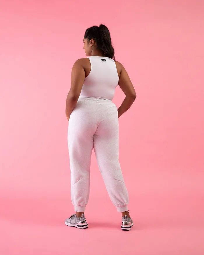 Joggers Bloch Adult Bloch Play Terry Seam Pant Snow Joggers Bloch Adult Bloch Play Terry Seam Pant Snow
