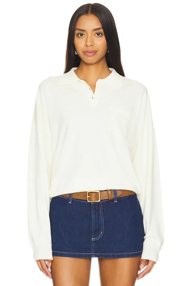 Jolanda Oversized Polo Cream Women Lovers and Friends Sweaters and Knits