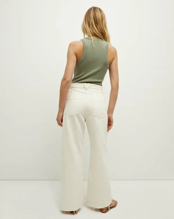 Jordyn Cropped Tank Top Sage Women Veronica Beard Tops
