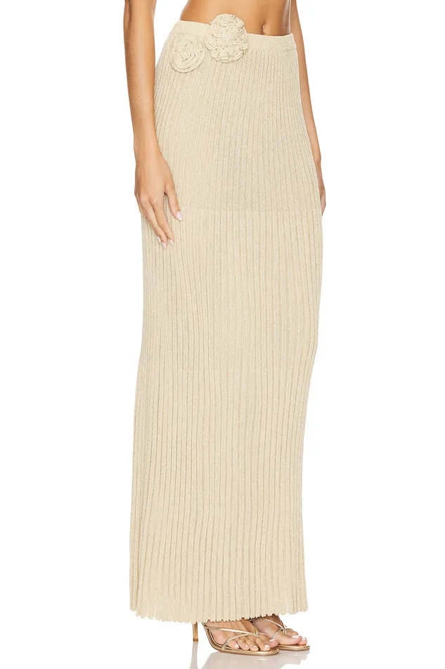 Josephine Maxi Skirt Tan and Gold Women Lovers and Friends Skirts Josephine Maxi Skirt Tan and Gold Women Lovers and Friends Skirts