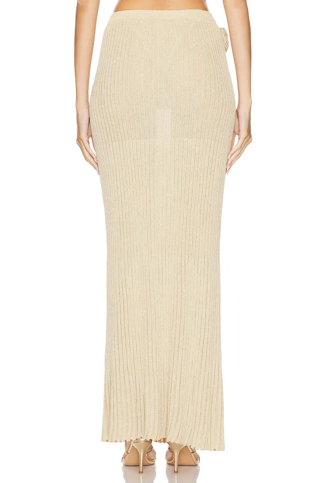 Josephine Maxi Skirt Tan and Gold Women Lovers and Friends Skirts Josephine Maxi Skirt Tan and Gold Women Lovers and Friends Skirts