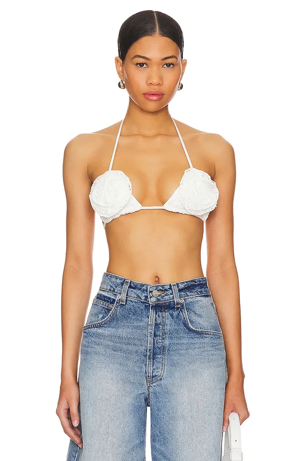 Julia Bralette White Women Lovers and Friends Tops