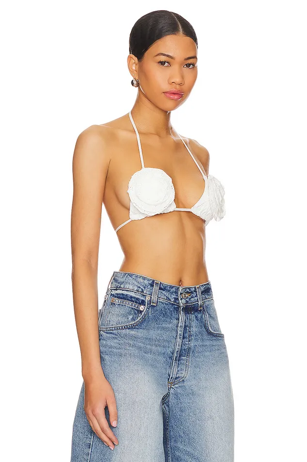 Julia Bralette White Women Lovers and Friends Tops Julia Bralette White Women Lovers and Friends Tops