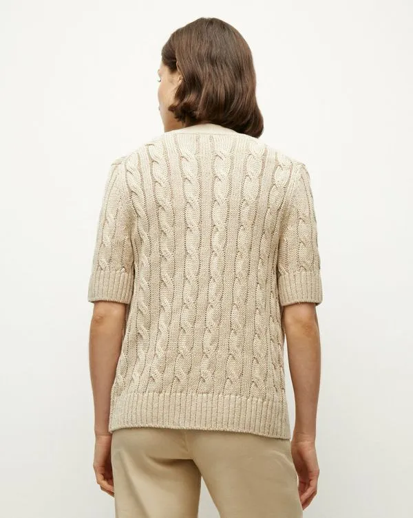 Julietta SilkLinen Cardigan Stone Khaki Women Veronica Beard Tops Julietta SilkLinen Cardigan Stone Khaki Women Veronica Beard Tops