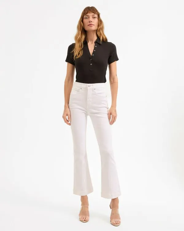 Kearney ButtonDown Tee Black Women Veronica Beard Tops Kearney ButtonDown Tee Black Women Veronica Beard Tops