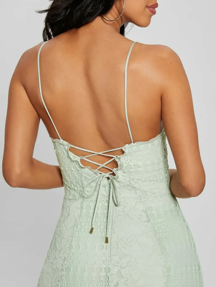 Kellie Lace Maxi Dress Dusty Fern Multi Women Dresses and Jumpsuits GUESS Kellie Lace Maxi Dress Dusty Fern Multi Women Dresses and Jumpsuits GUESS