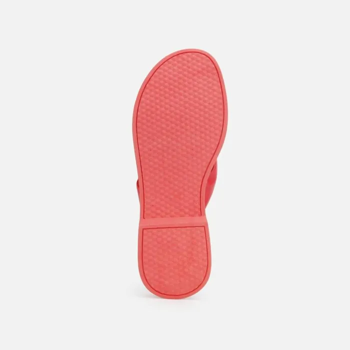 Kenneth Cole Athens Flatform Thong Sandal Coral Women Sandals