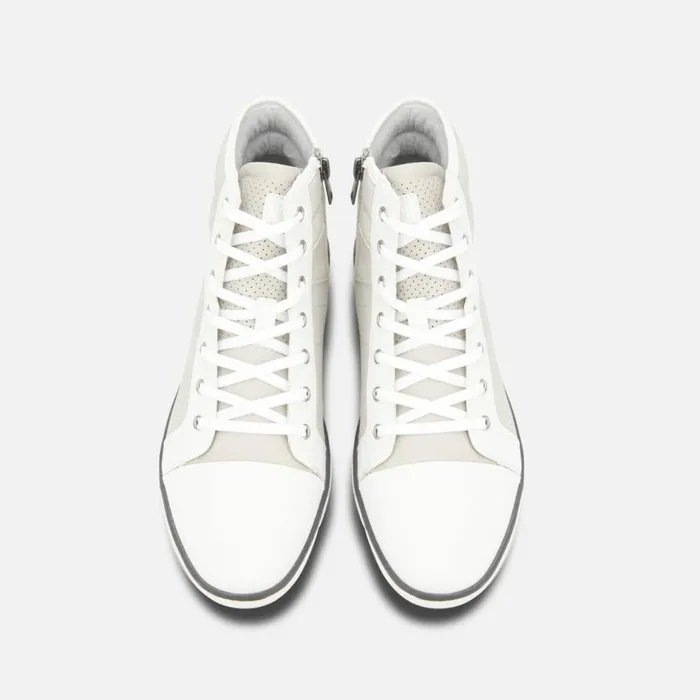 Kenneth Cole Center High Top Sneaker White Combo Men Sneakers