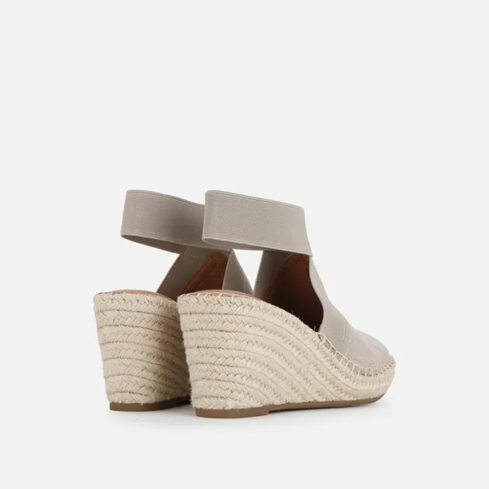 Kenneth Cole Charli Suede Espadrille Platform Sandal Mushroom Women Gentle Souls