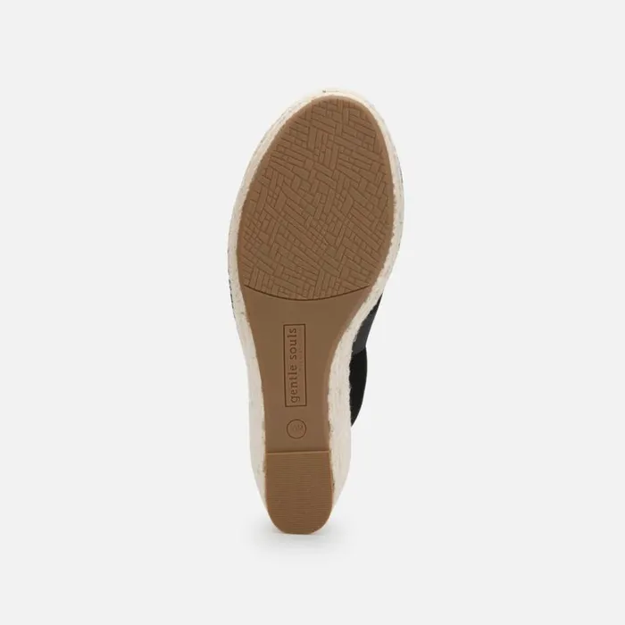 Kenneth Cole Charli Suede Espadrille Platform Sandal Mushroom Women Gentle Souls