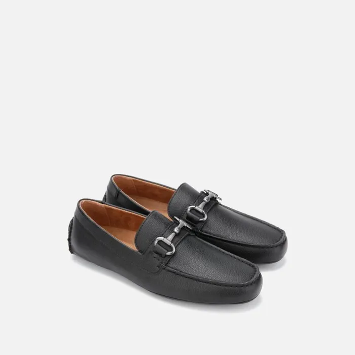 Kenneth Cole Dawson Horsebit Driver Black Men Loafers