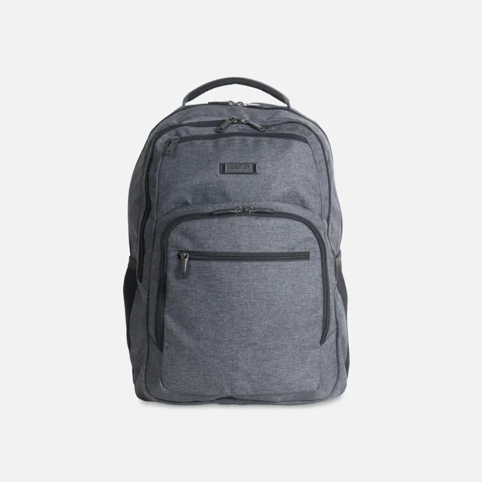 Kenneth Cole Heathered Triple Compartment 173034 Computer Business Backpack Charcoal Men Bags Kenneth Cole Heathered Triple Compartment 173034 Computer Business Backpack Charcoal Men Bags