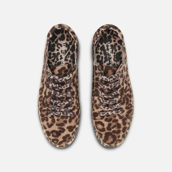 Kenneth Cole Kam Leopard Sneaker Natural Women Sneakers