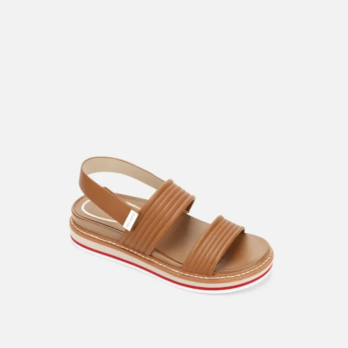 Kenneth Cole Laney Slingback Sandal With Eva Cognac Women Sandals