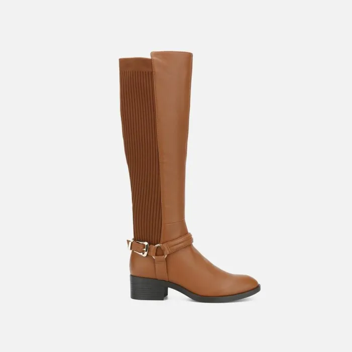 Kenneth Cole Levon Riding Boot Cognac Women Boots Booties