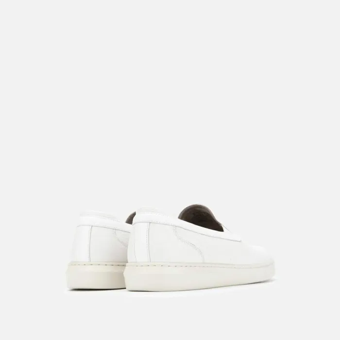 Kenneth Cole Liam Leather SlipOn Sneaker White Men Sneakers
