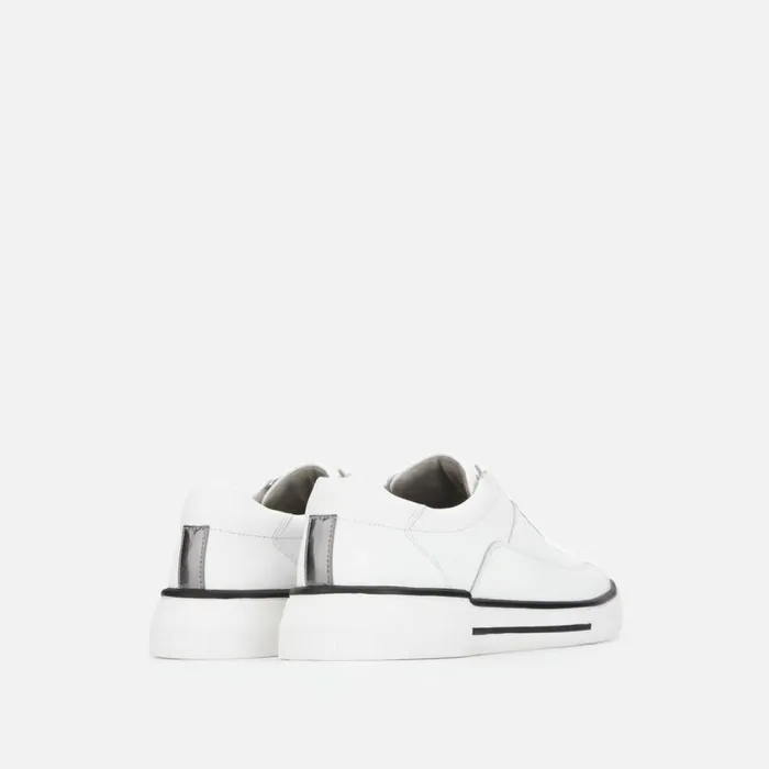 Kenneth Cole Liam Stripe Sneaker White Men Sneakers