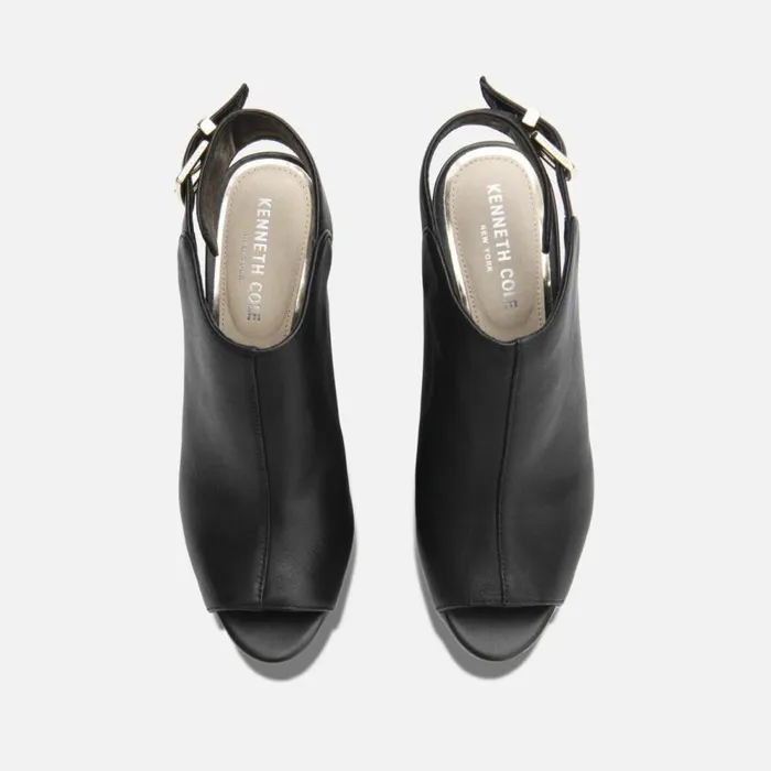 Kenneth Cole Merrick 85 Wedge Shootie Black Women Heels