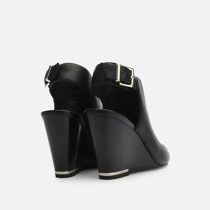 Kenneth Cole Merrick 85 Wedge Shootie Black Women Heels