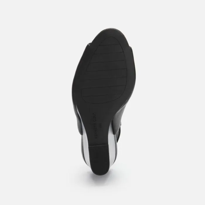 Kenneth Cole Merrick 85 Wedge Shootie Black Women Heels