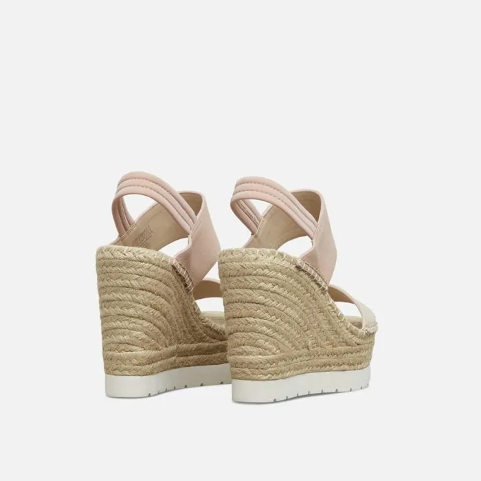 Kenneth Cole Olivia Simple Eva Leather Slingback Espadrille Ginger Women Sandals
