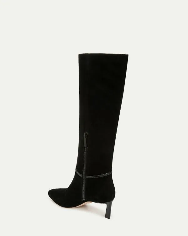 Kenzie MidHeel Tall Boot WideCalf Black Women Veronica Beard Shoes Kenzie MidHeel Tall Boot WideCalf Black Women Veronica Beard Shoes