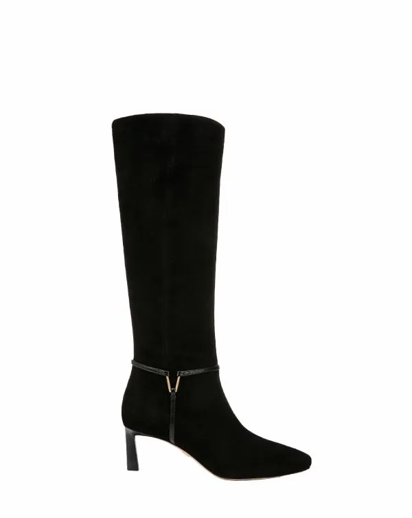 Kenzie MidHeel Tall Boot WideCalf Black Women Veronica Beard Shoes Kenzie MidHeel Tall Boot WideCalf Black Women Veronica Beard Shoes