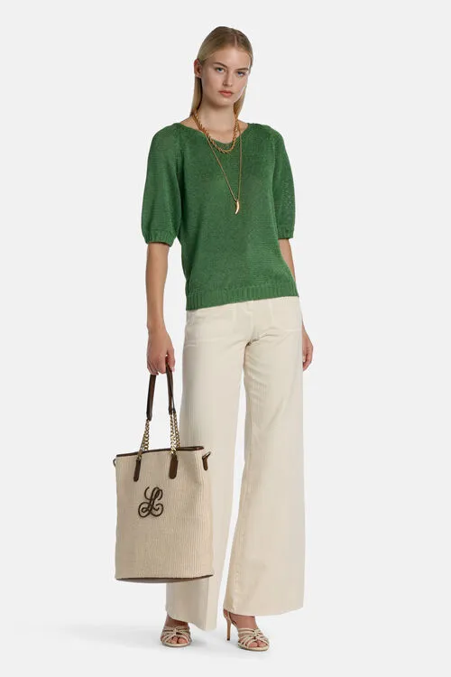 Knitwear Caldaia Caldaia Orange Luisa Spagnoli Women Knitwear Caldaia Caldaia Orange Luisa Spagnoli Women