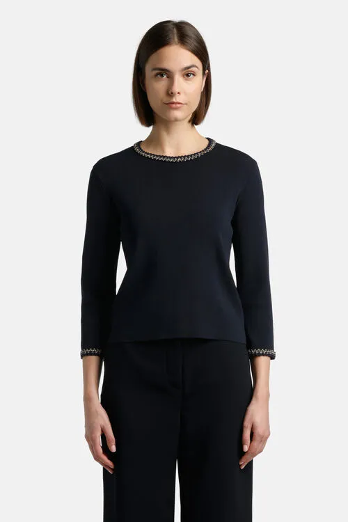 Knitwear Luisa Spagnoli Women Copiatura Copiatura Blue