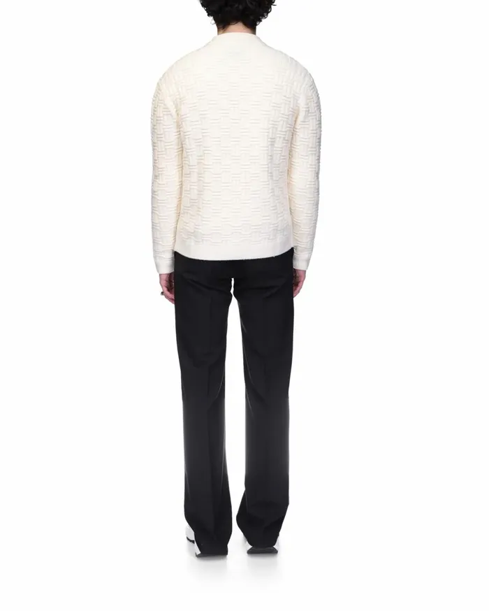 Knitwear Men Casablanca Paris Column Knit Cardigan Knitwear Men Casablanca Paris Column Knit Cardigan