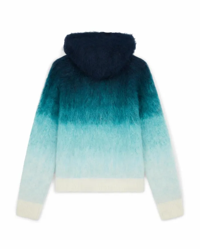 Knitwear Men Casablanca Paris Gradient Mohair Hooded Sweatshirt Knitwear Men Casablanca Paris Gradient Mohair Hooded Sweatshirt