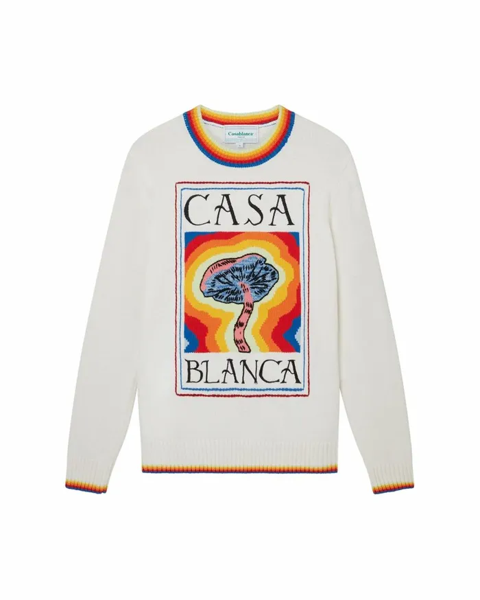 Knitwear Men Casablanca Paris Mind Vibrations Intarsia Jumper