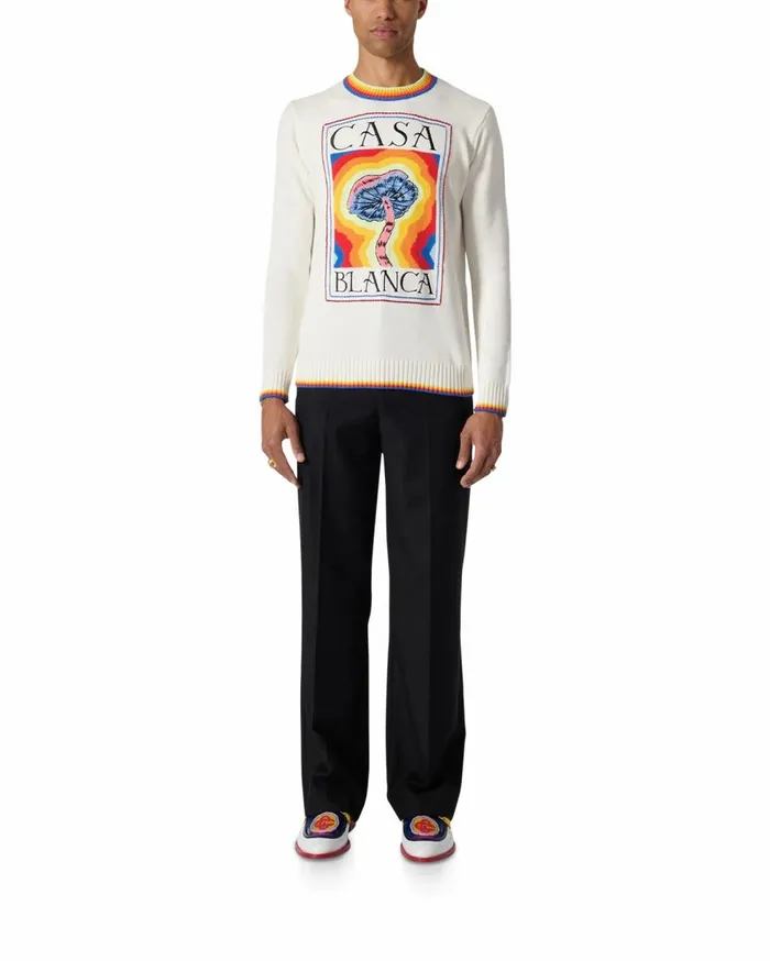 Knitwear Men Casablanca Paris Mind Vibrations Intarsia Jumper
