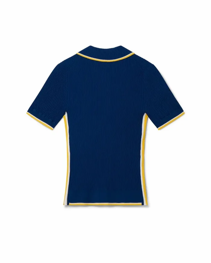 Knitwear Men Casablanca Paris Rib Polo Shirt Knitwear Men Casablanca Paris Rib Polo Shirt