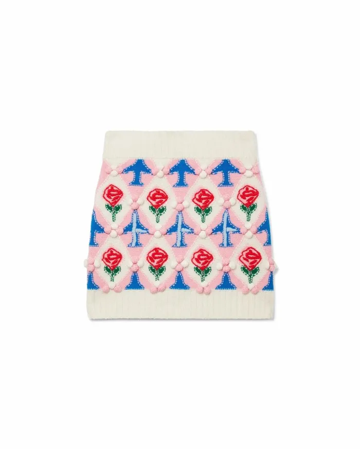 Knitwear Women Casablanca Paris Argyle Mini Skirt