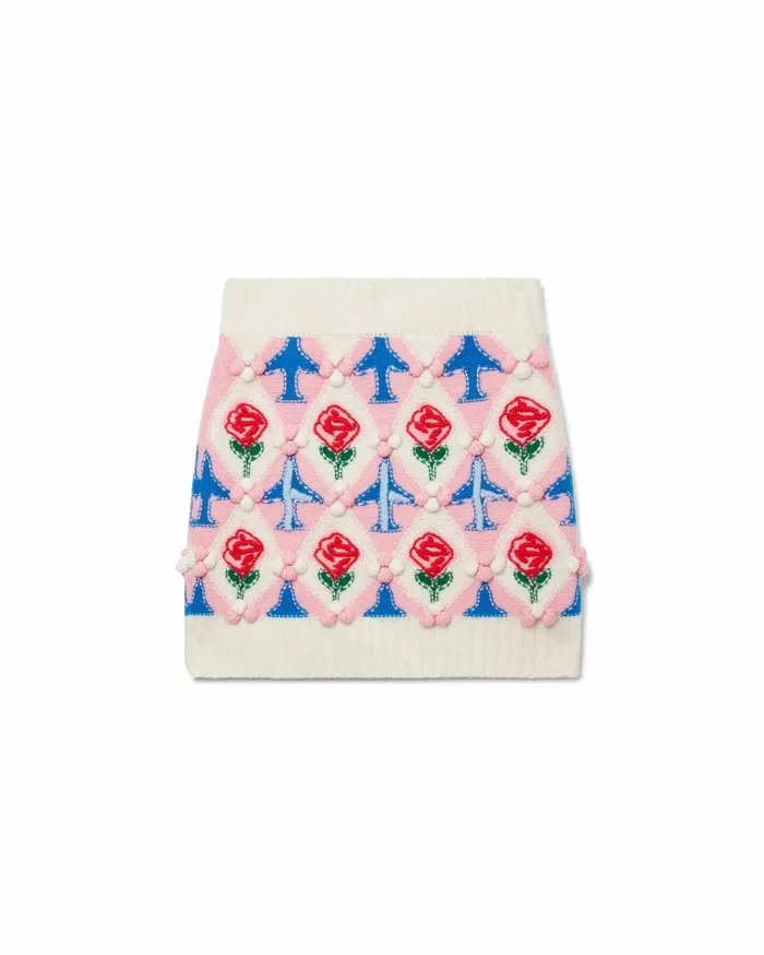 Knitwear Women Casablanca Paris Argyle Mini Skirt Knitwear Women Casablanca Paris Argyle Mini Skirt