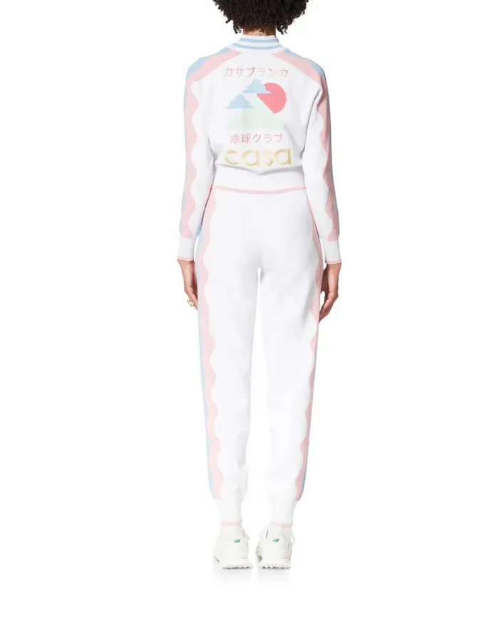Knitwear Women Casablanca Paris Pink Wave Tracksuit Top