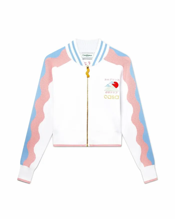 Knitwear Women Casablanca Paris Pink Wave Tracksuit Top
