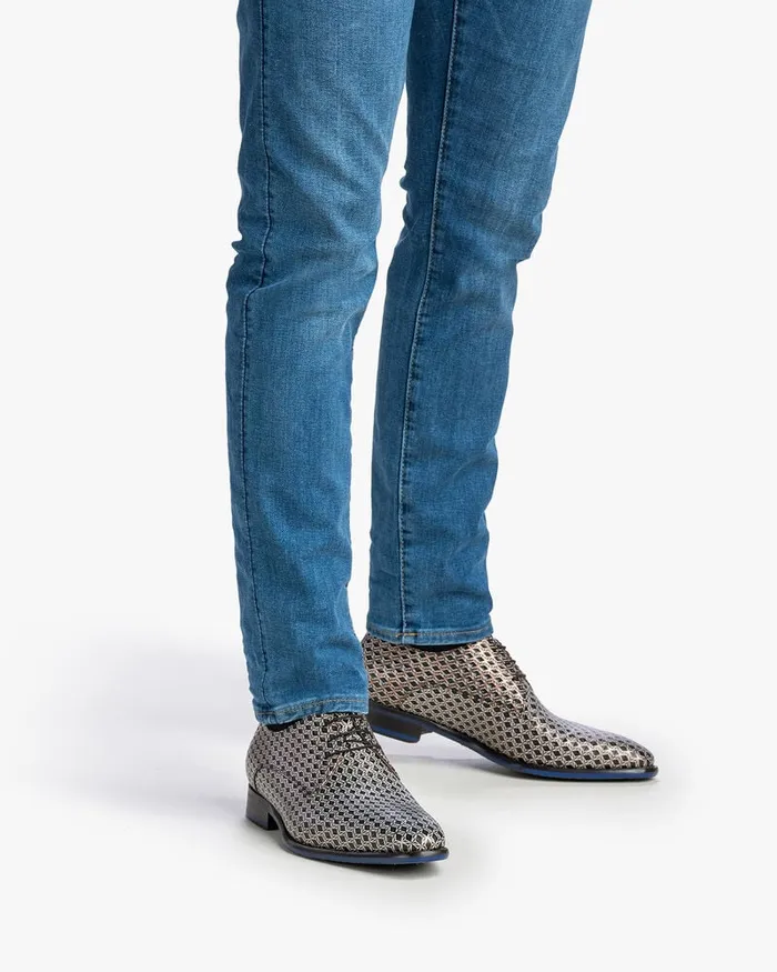 Lace Shoes Men Floris Van Bommel De Netter 1012 Metallicprint