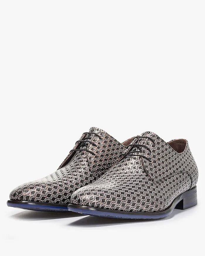 Lace Shoes Men Floris Van Bommel De Netter 1012 Metallicprint