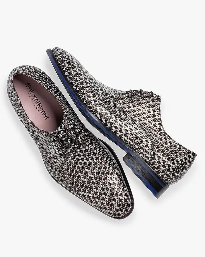 Lace Shoes Men Floris Van Bommel De Netter 1012 Metallicprint