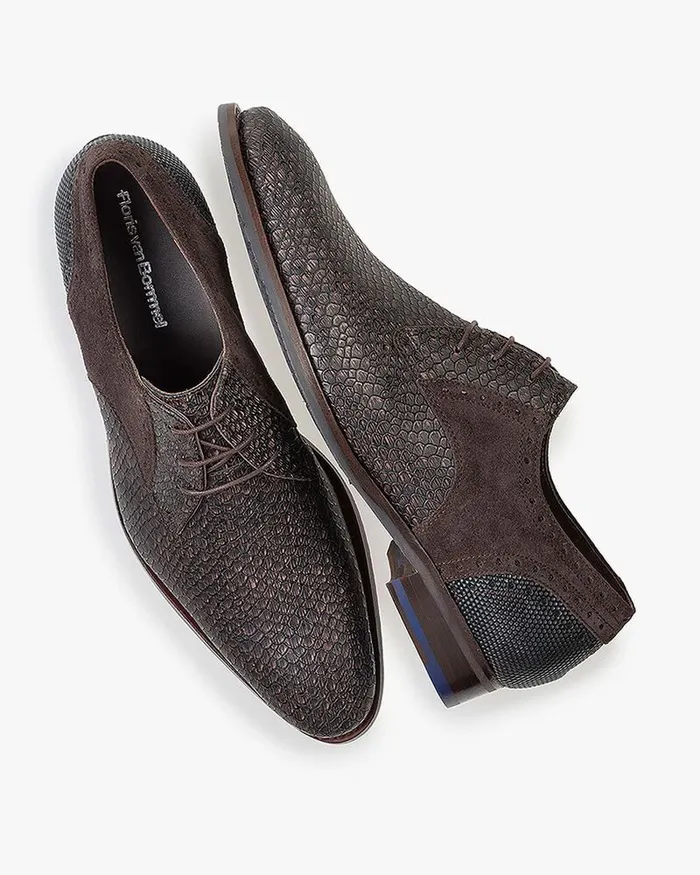 Lace Shoes Men Floris Van Bommel De Stapper 3902 Printedleather